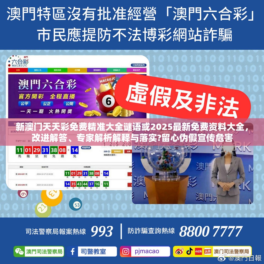 新澳门天天彩免费精准大全谜语或2025最新免费资料大全，改进解答、专家解析解释与落实?留心伪假宣传危害